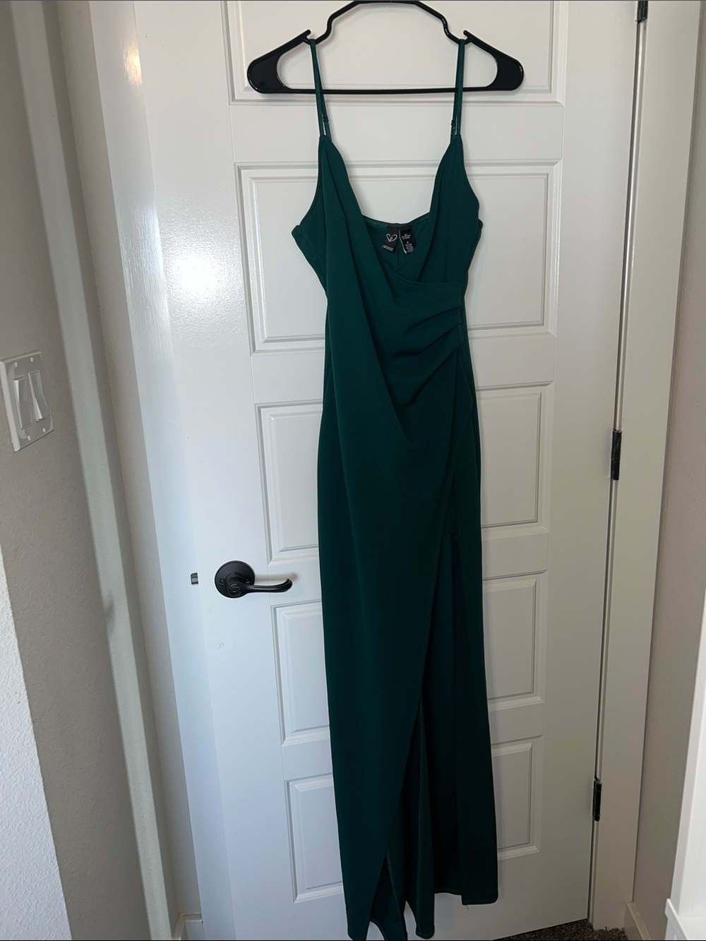 Windsor Deep Teal Spaghetti-Strap Maxi Dress